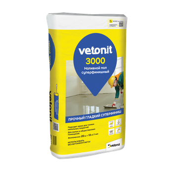 Ветонит (vetonit) 3000 Суперфинишный наливной пол