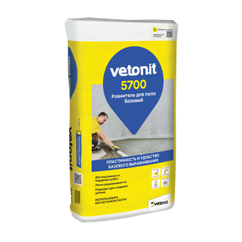Ветонит (vetonit) 5700 Базовый ровнитель для внутренних и наружных работ