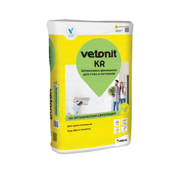 Ветонит (vetonit) KR Шпаклевка финишная для стен и потолков