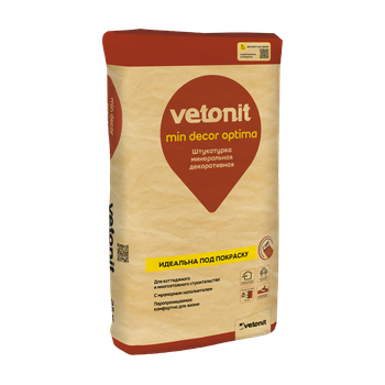 Ветонит (vetonit) min decor optima Декоративная минеральная цементно-известковая штукатурка
