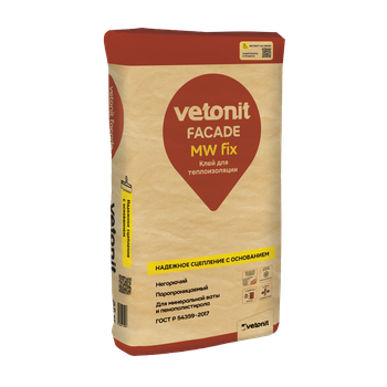 Ветонит (vetonit) facade MW fix Универсальный клей для монтажа теплоизоляции
