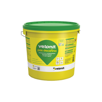 Ветонит (vetonit) pas decofino Силикатно-силиконовая декоративная штукатурка