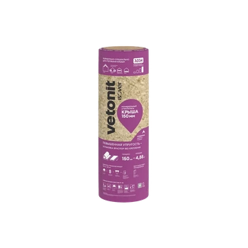 Утеплитель Утеплитель Ветонит (Изовер) Тепло и Тихо Крыша 150х1220х4000 мм