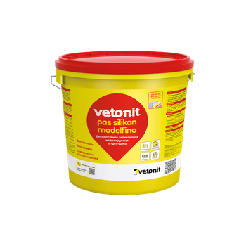 Ветонит (vetonit) pas silikon modelfino Силиконовая моделируемая декоративная штукатурка
