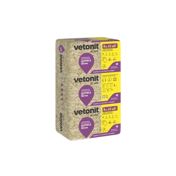 Шумоизоляция Ветонит (Изовер) Шумка 50x610x1000 мм
