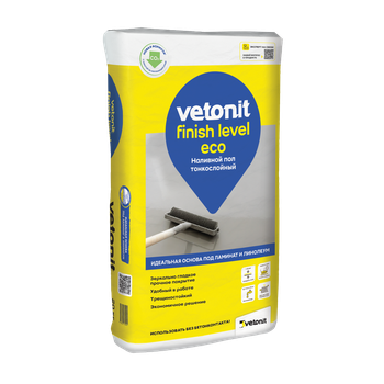 Ветонит (vetonit) finish level eco Суперфинишный наливной пол