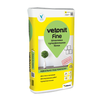Ветонит (vetonit) fine Шпаклевка суперфинишная белая