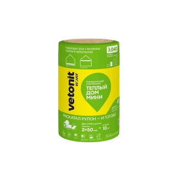 Утеплитель Ветонит (Изовер) Теплый Дом-ТВИН 50х610х8200 мм