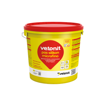 Ветонит (vetonit) pas silikon microfino Силиконовая моделируемая декоративная штукатурка