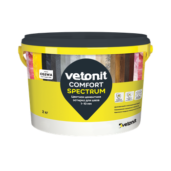 Ветонит (vetonit) Comfort Spectrum Цветная цементная затирка для швов
