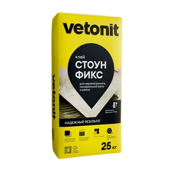 Ветонит (vetonit) stone fix Клей для керамогранита, минеральной ваты и камня