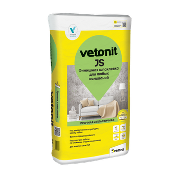 Ветонит (vetonit) JS Финишная шпаклевка для любых оснований