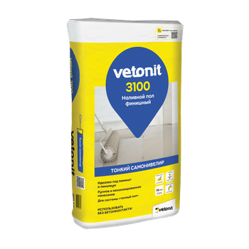 Ветонит (vetonit) 3100 Финишный наливной пол